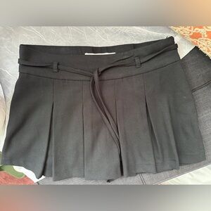 Hollister Black Skirt with Tie Waist